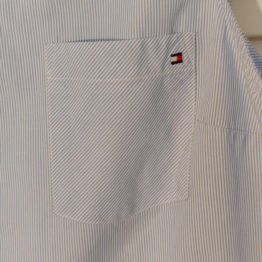 Tommy Hilfiger Blue Striped Shirt - Picture 5 of 6